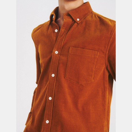 Aigle This Season's Velvet Shirts Men Orange ZA-37081